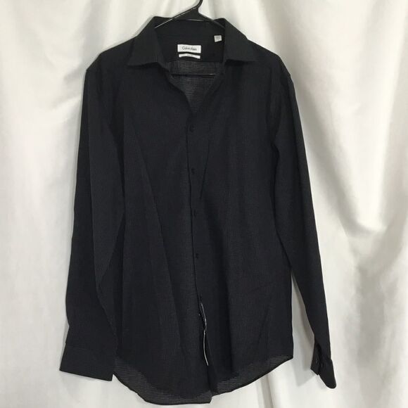 Calvin Klein Dotted Button Down (H5) - Picture 1 of 7